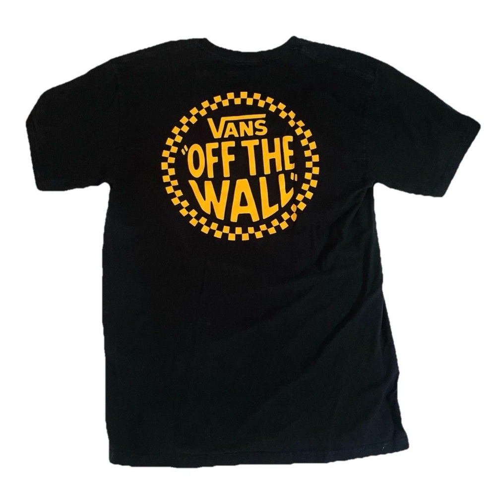 Y2K Vans Off The Wall Skate T-Shirt Black size Men’s M Medium like New